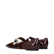Jimmy Choo Red Patent Leather Ballet Flats