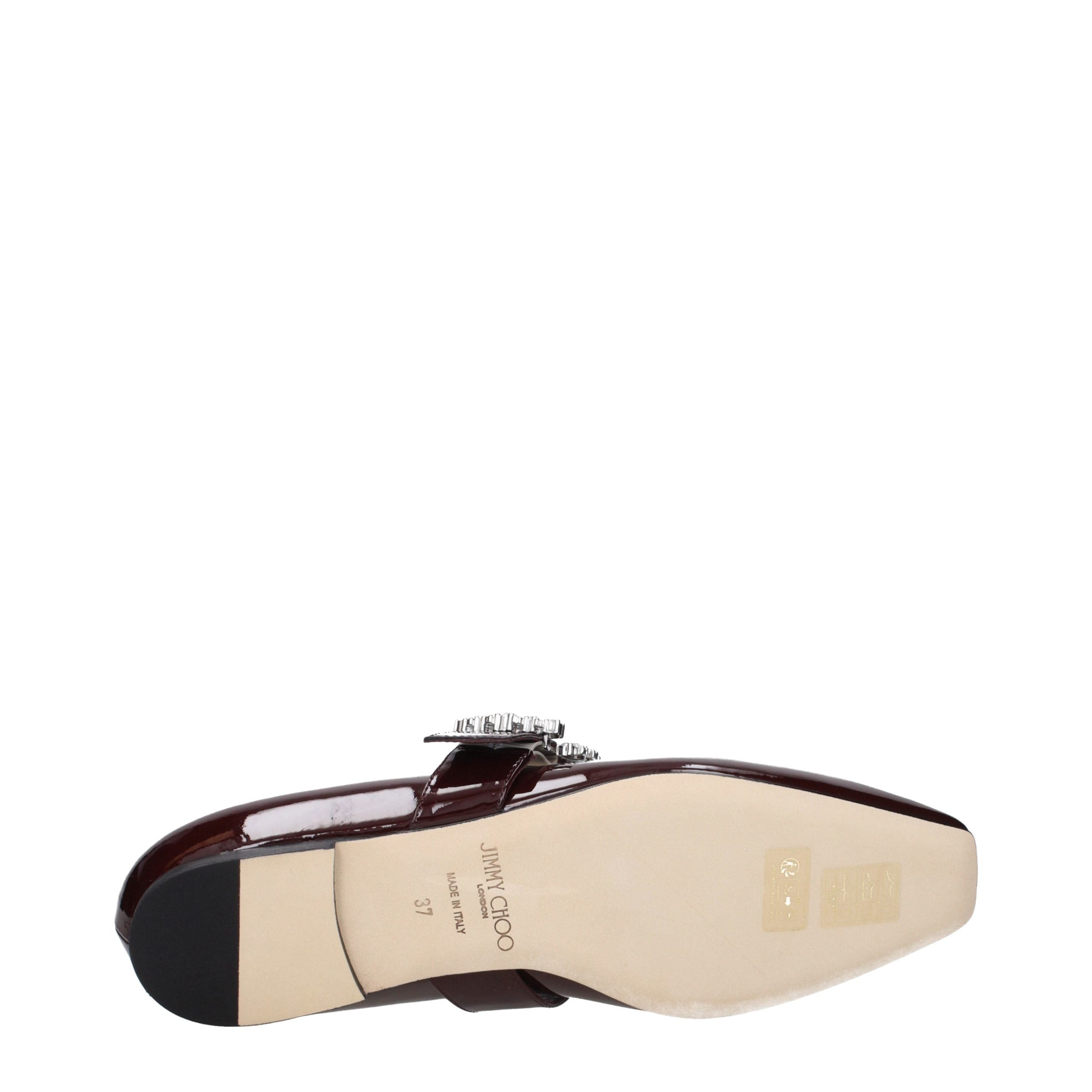 Jimmy Choo Red Patent Leather Ballet Flats