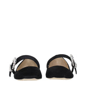 Jimmy Choo Black Suede Ballet Flats