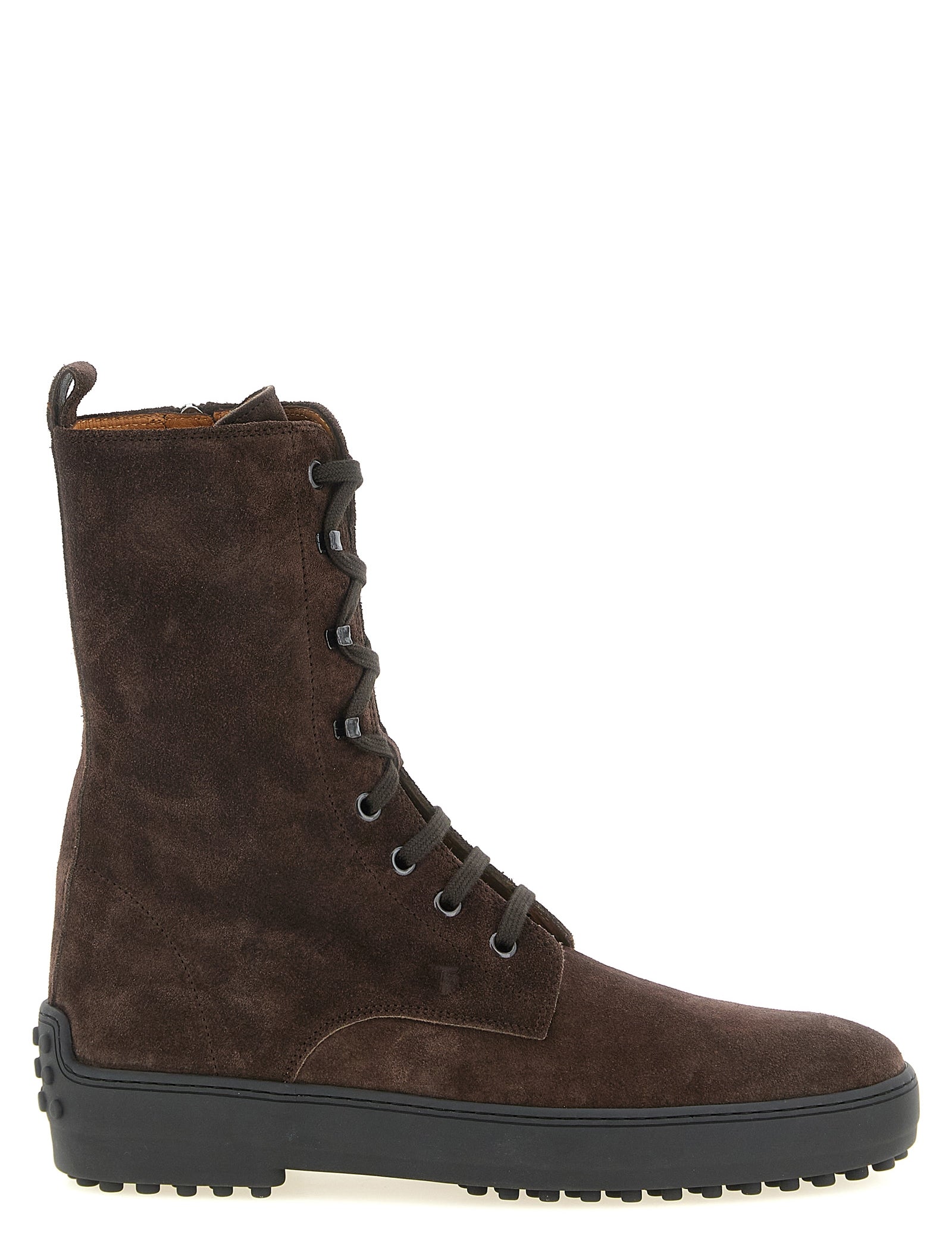 Tod's Brown Calfskin Ankle Boots