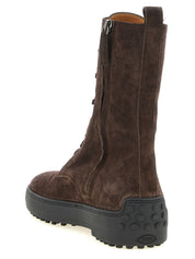 Tod's Brown Calfskin Ankle Boots
