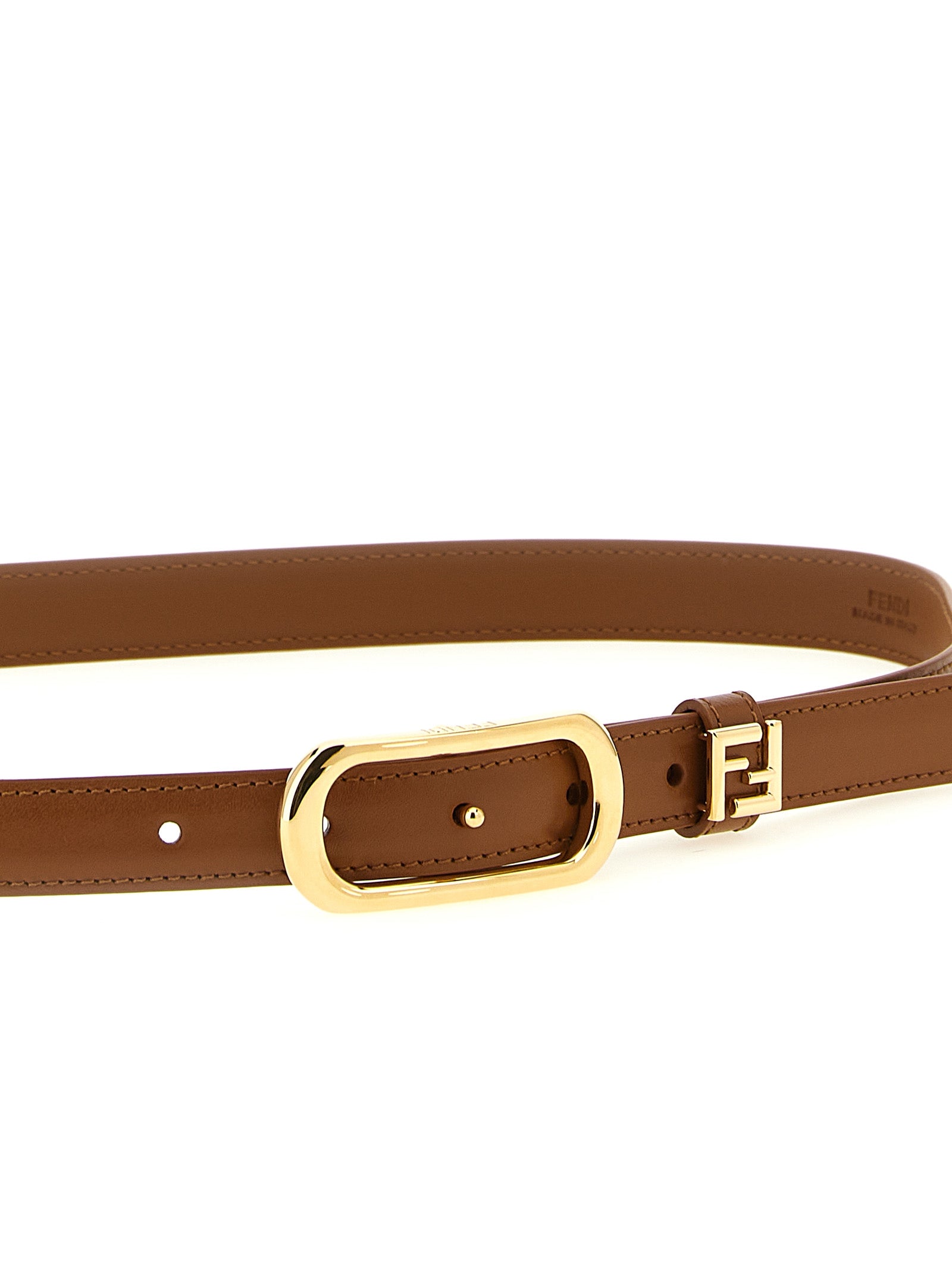 Fendi Brown Calfskin Regular Belt