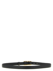 Fendi Black Calfskin Thin Belt