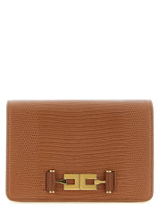 Elisabetta Franchi Brown Polyester Clutch Bag