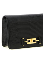 Elisabetta Franchi Black Polyester Clutch Bag