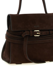 Moschino Brown Calfskin Handbag