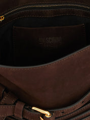 Moschino Brown Calfskin Handbag