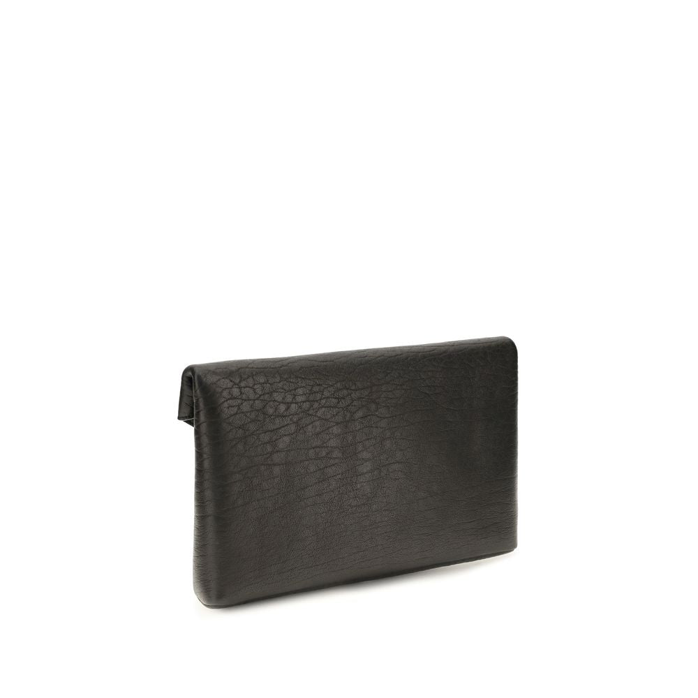 Saint Laurent Black Lambskin Wallets