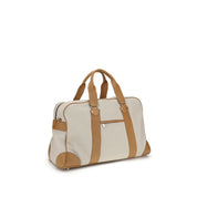 Brunello Cucinelli Beige Calf Leather Travel Bag