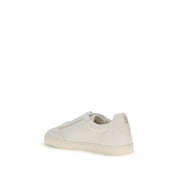 Brunello Cucinelli White Deerskin Low Top Sneakers