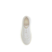 Brunello Cucinelli White Deerskin Low Top Sneakers