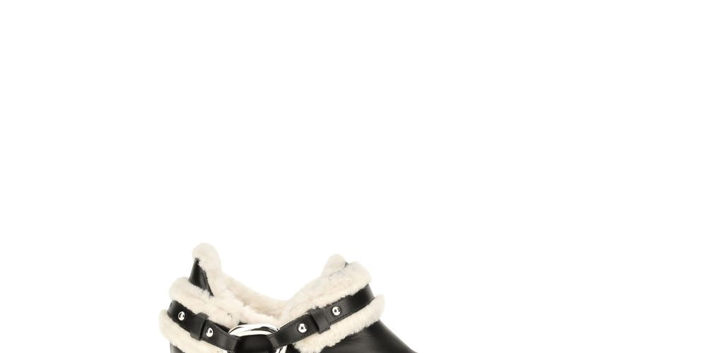 Rabanne Black Calf Leather Ankle Boots