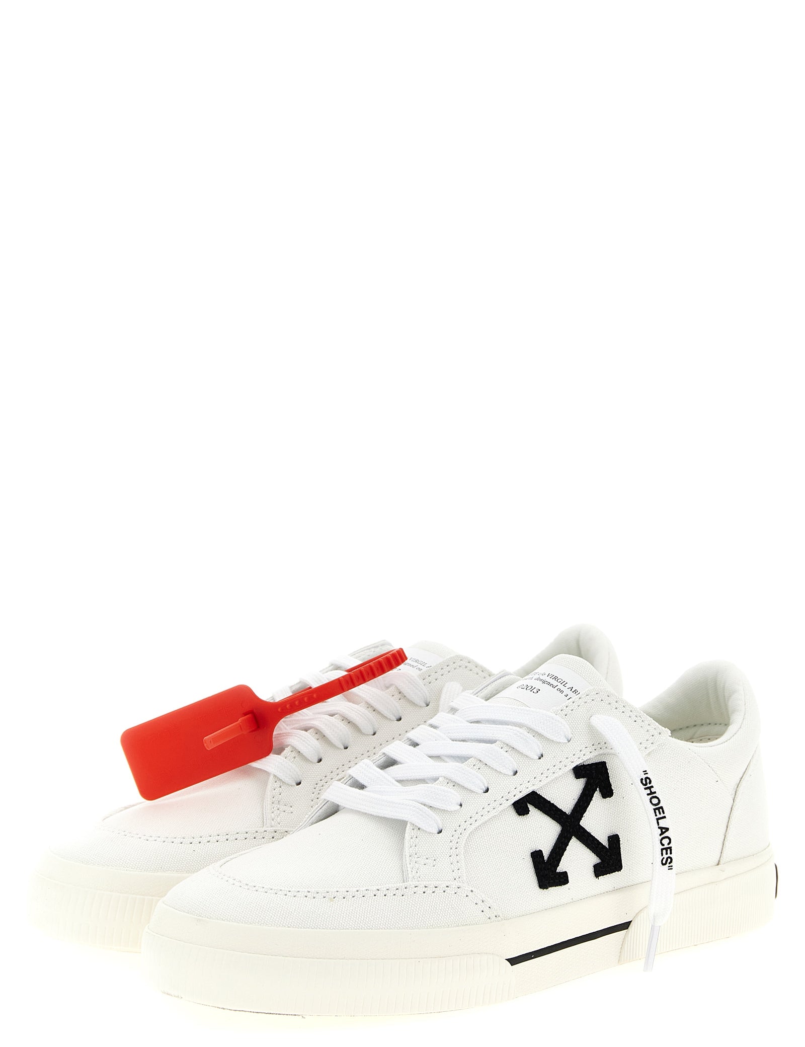 Black Cotton Low Top Sneakers
