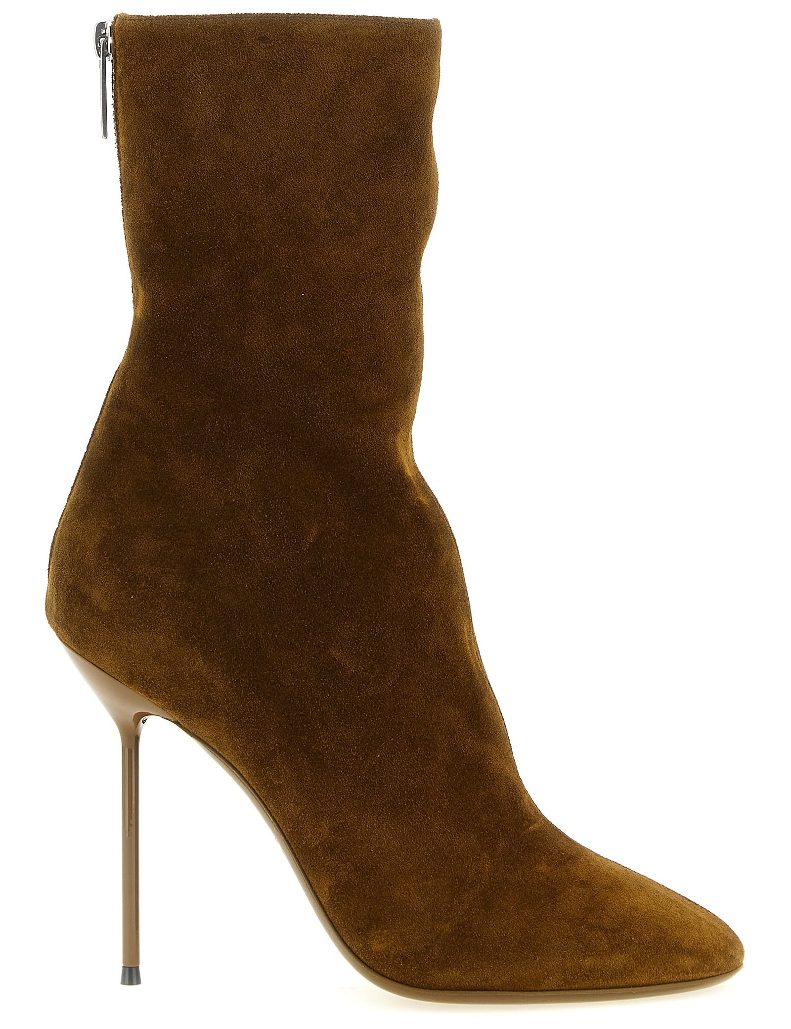 Paris Texas Brown Calfskin Ankle Boots