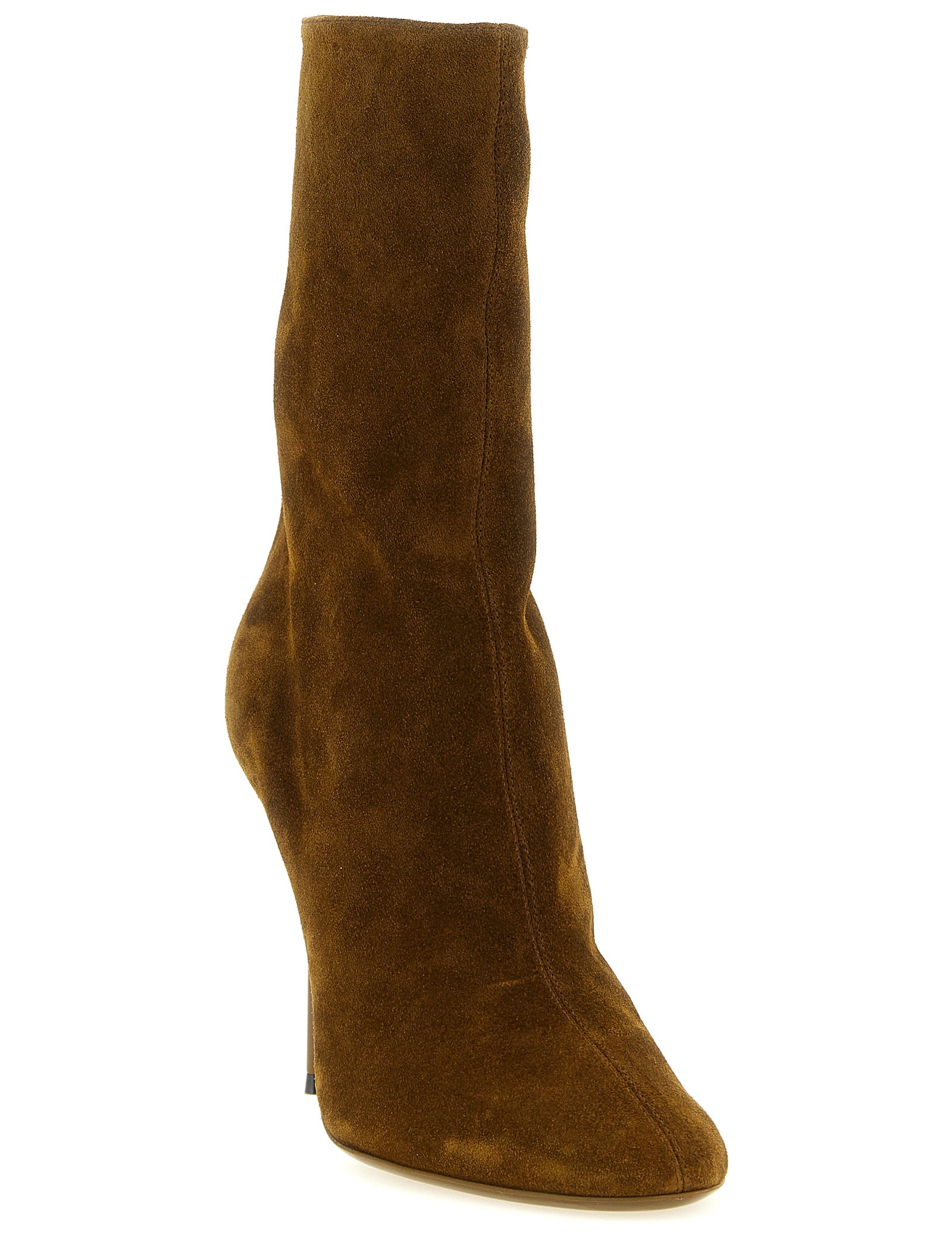 Paris Texas Brown Calfskin Ankle Boots
