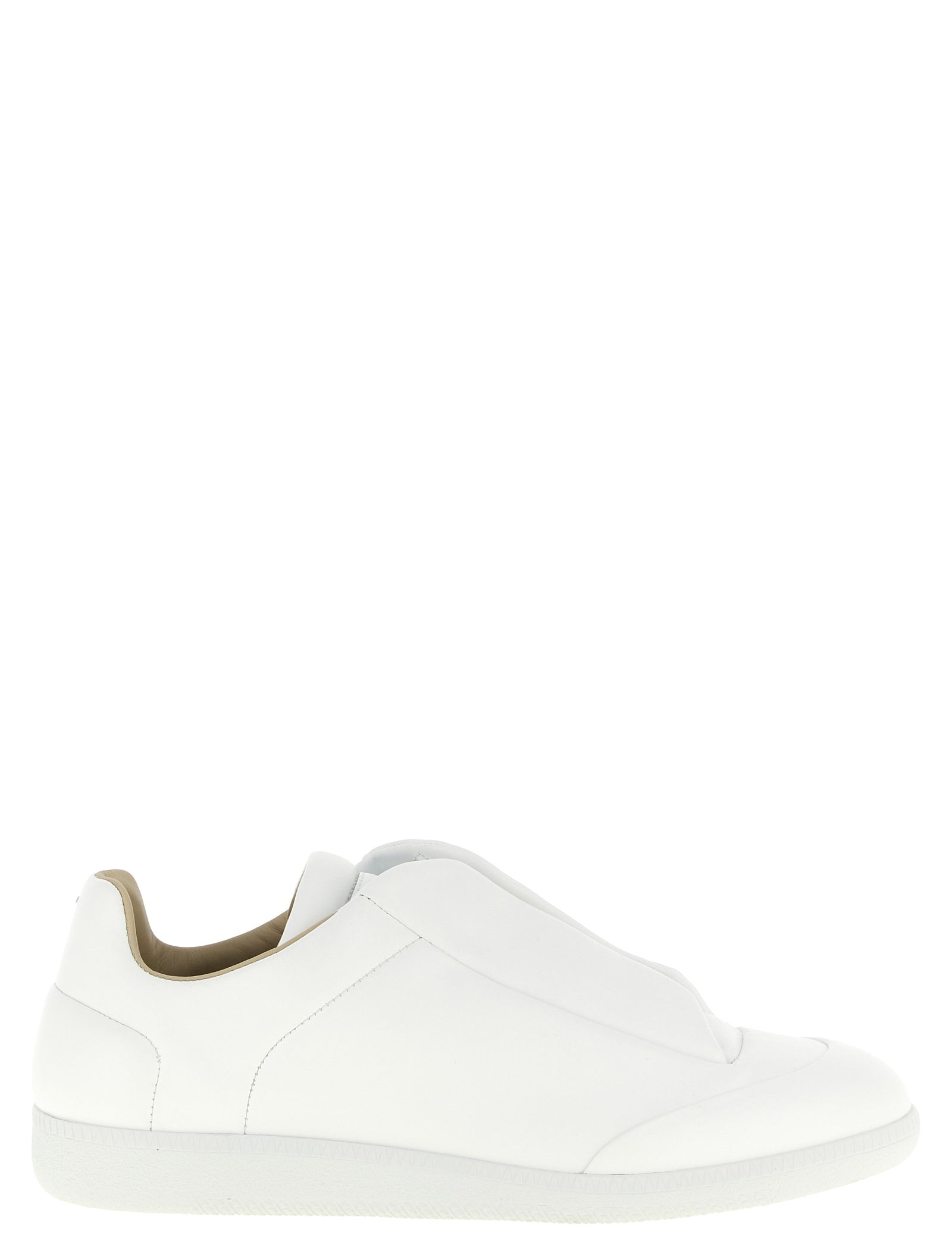 Maison Margiela White Calfskin Low Top Sneakers