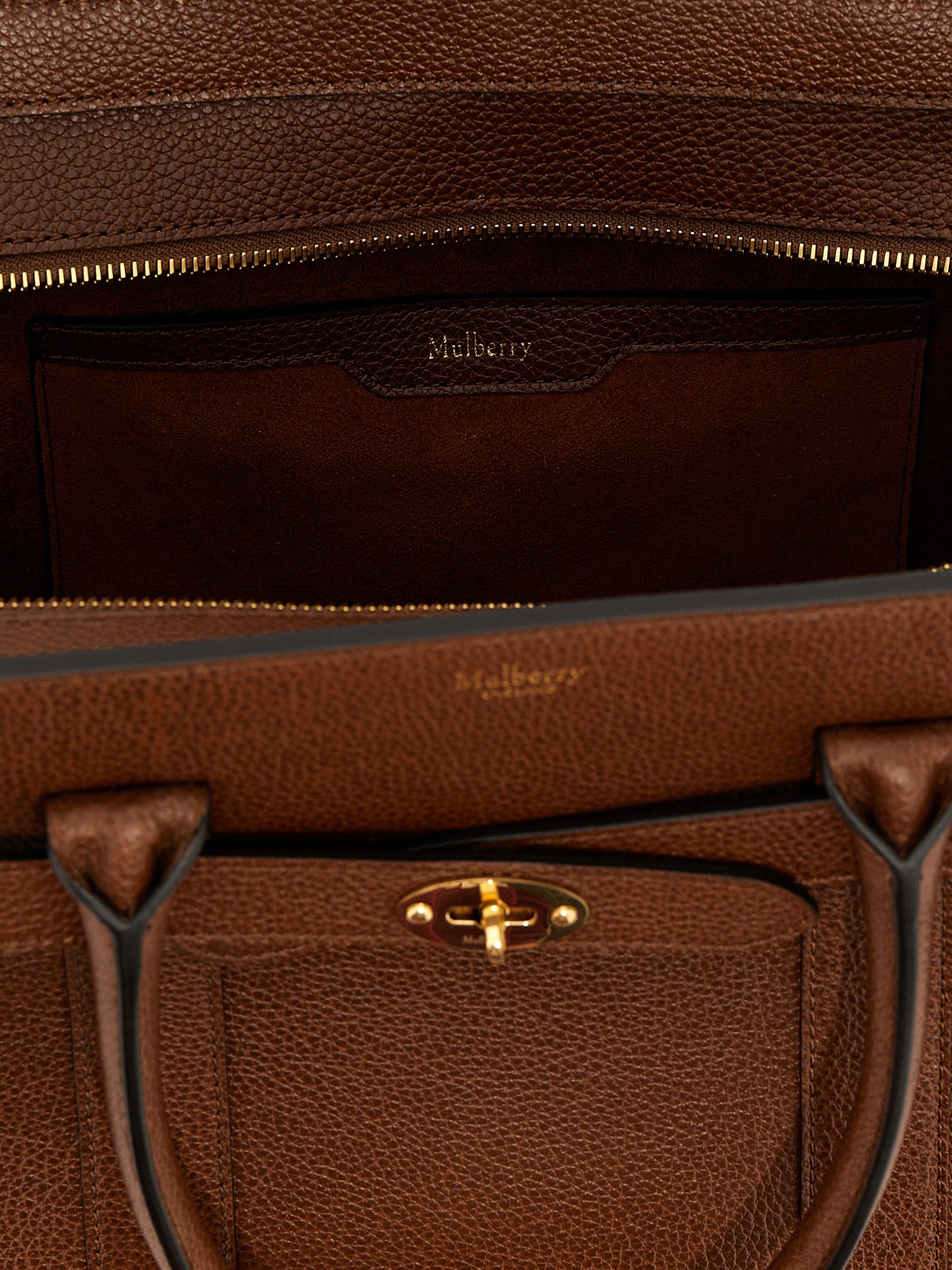 Mulberry Brown Leather Tote Bag