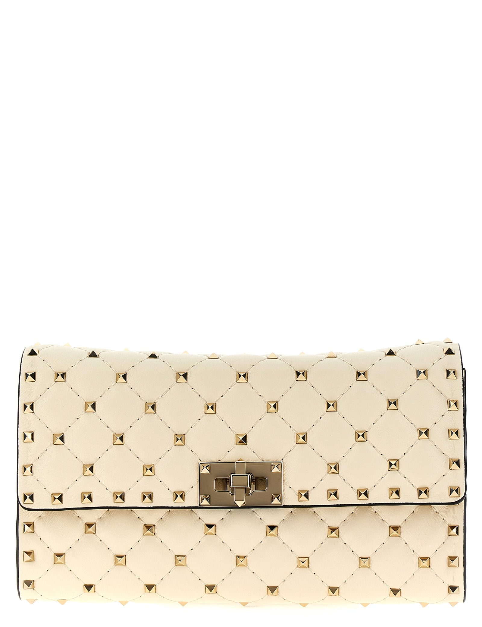 Valentino Garavani White Lamb Leather Shoulder Bag