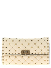 Valentino Garavani White Lamb Leather Shoulder Bag