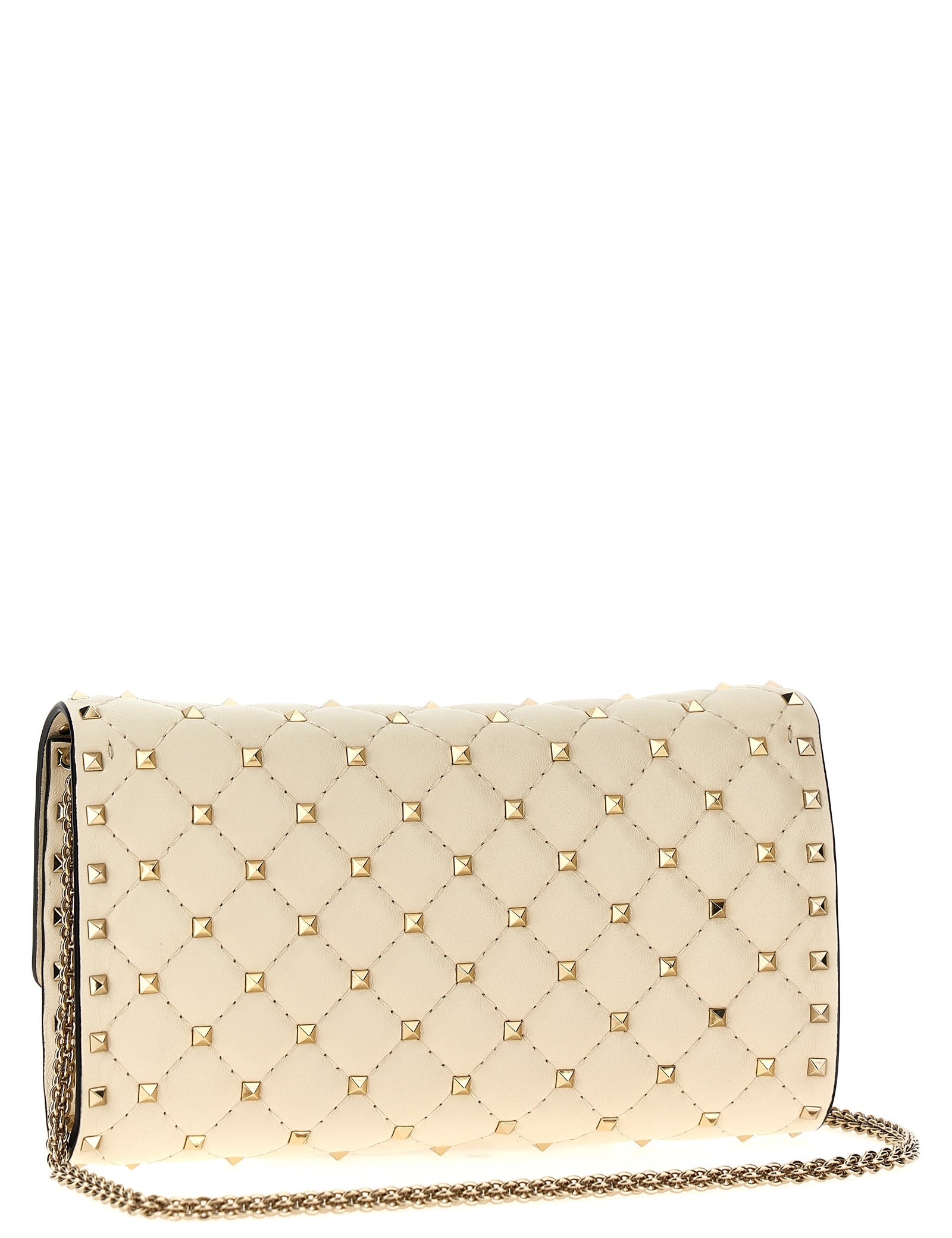 Valentino Garavani White Lamb Leather Shoulder Bag
