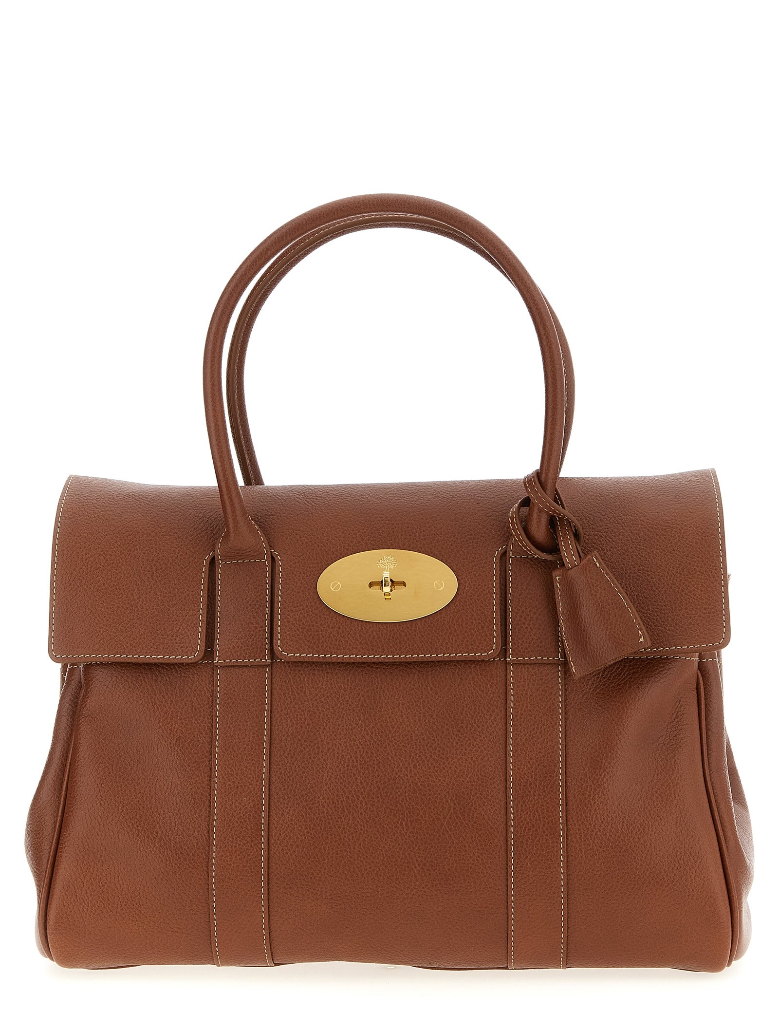 Mulberry Brown Calfskin Shoulder Bag