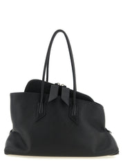 The Attico Black Leather Shoulder Bag