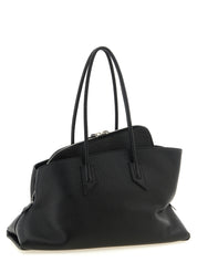 The Attico Black Leather Shoulder Bag