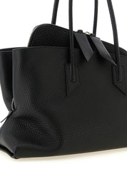 The Attico Black Leather Shoulder Bag