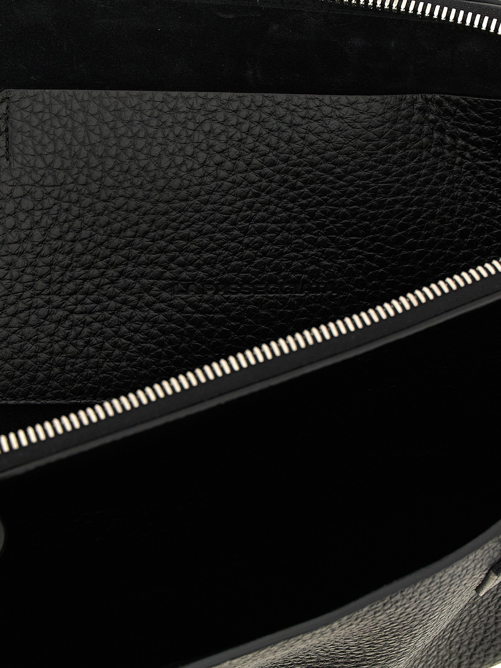 The Attico Black Leather Shoulder Bag
