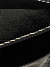 The Attico Black Leather Shoulder Bag