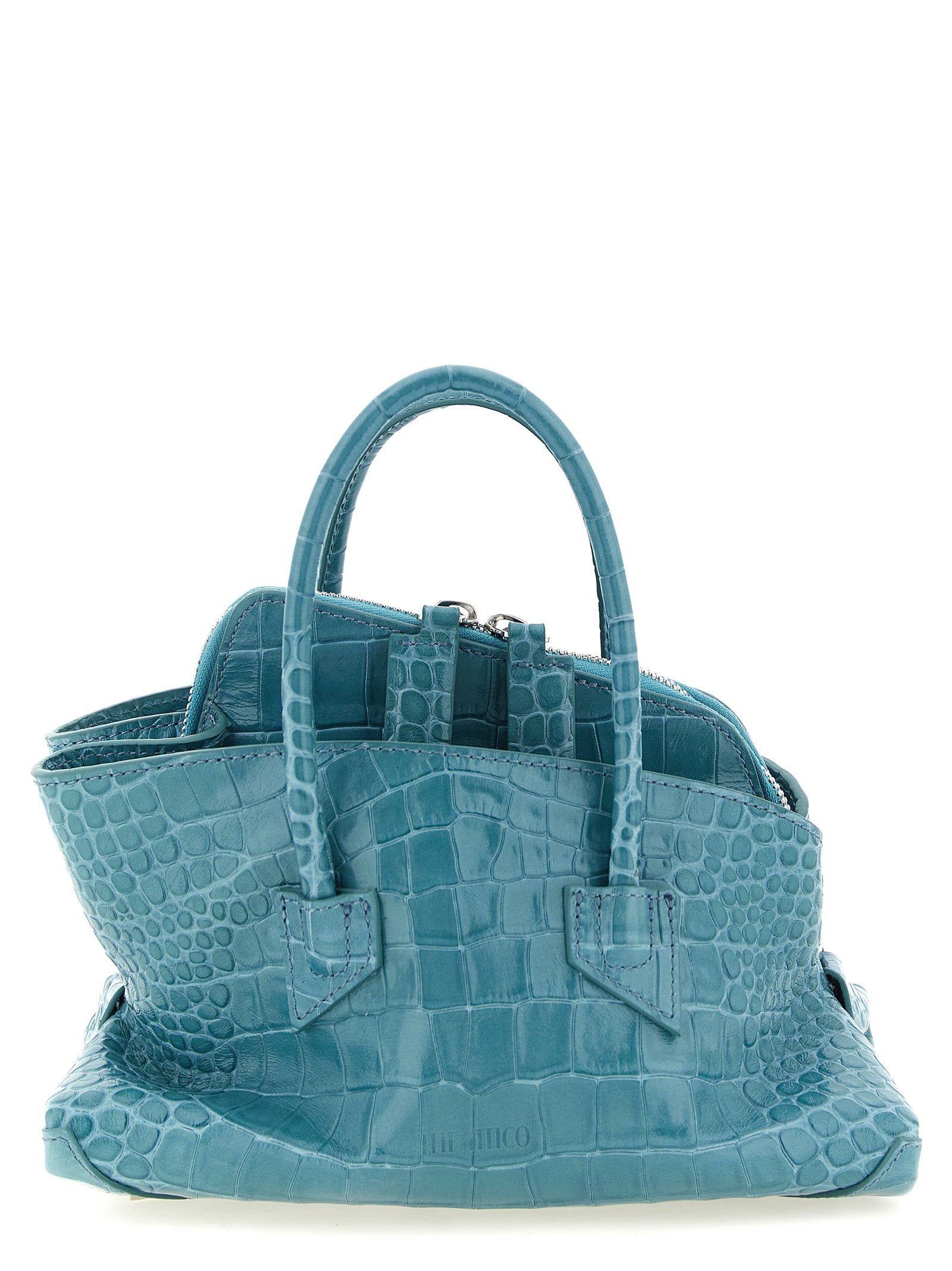 The Attico Light Blue Calf Leather Handbag