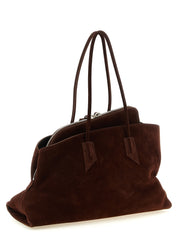 The Attico Brown Suede Shoulder Bag