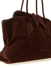 The Attico Brown Suede Shoulder Bag