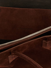 The Attico Brown Suede Shoulder Bag