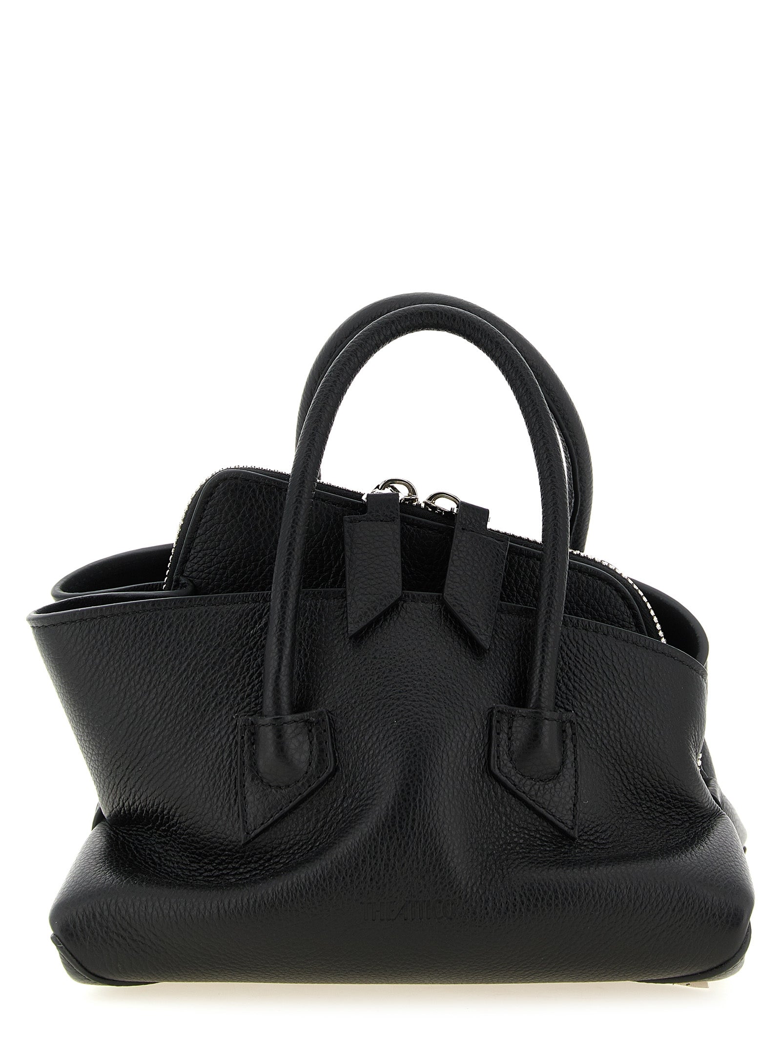 The Attico Black Leather Handbag