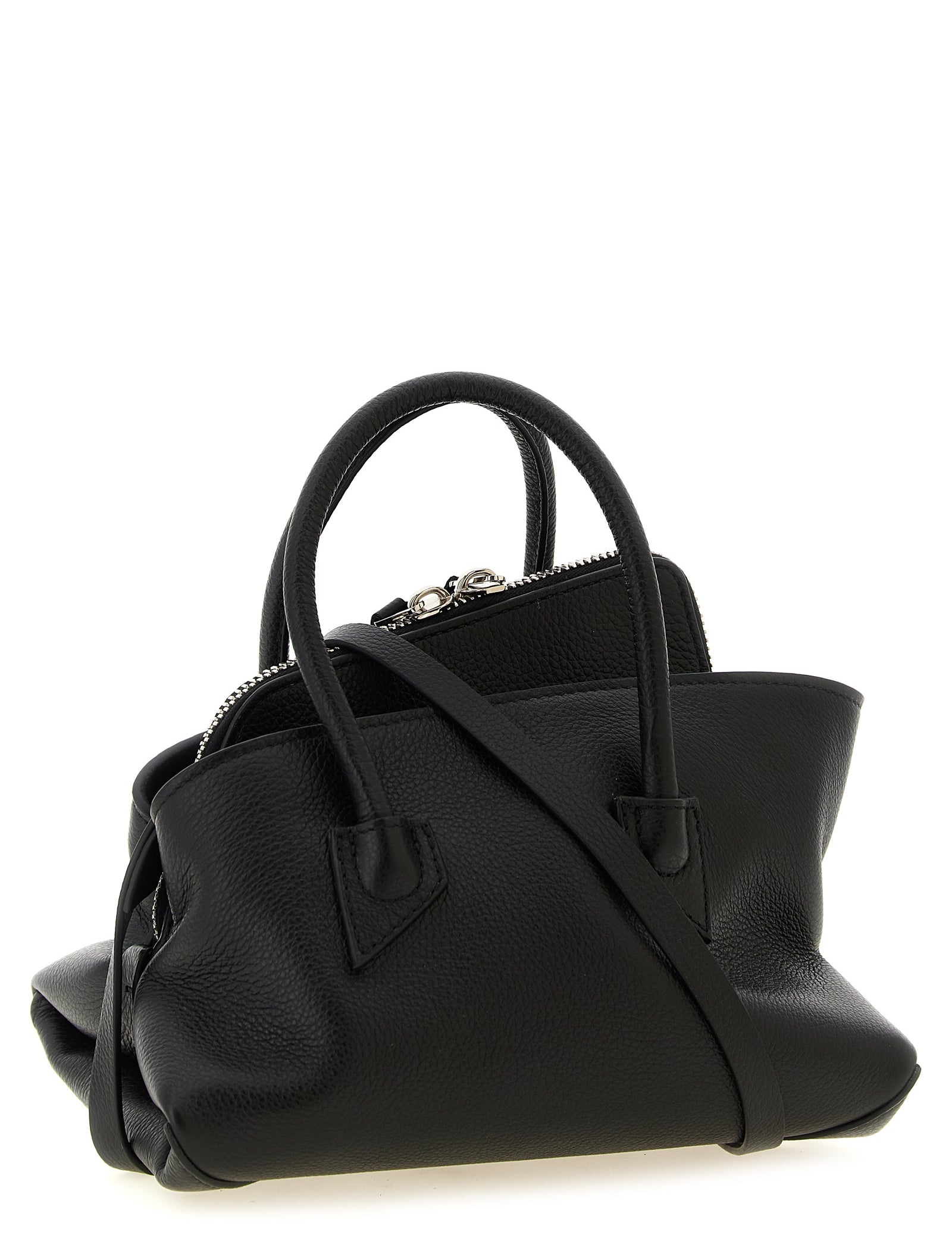 The Attico Black Leather Handbag