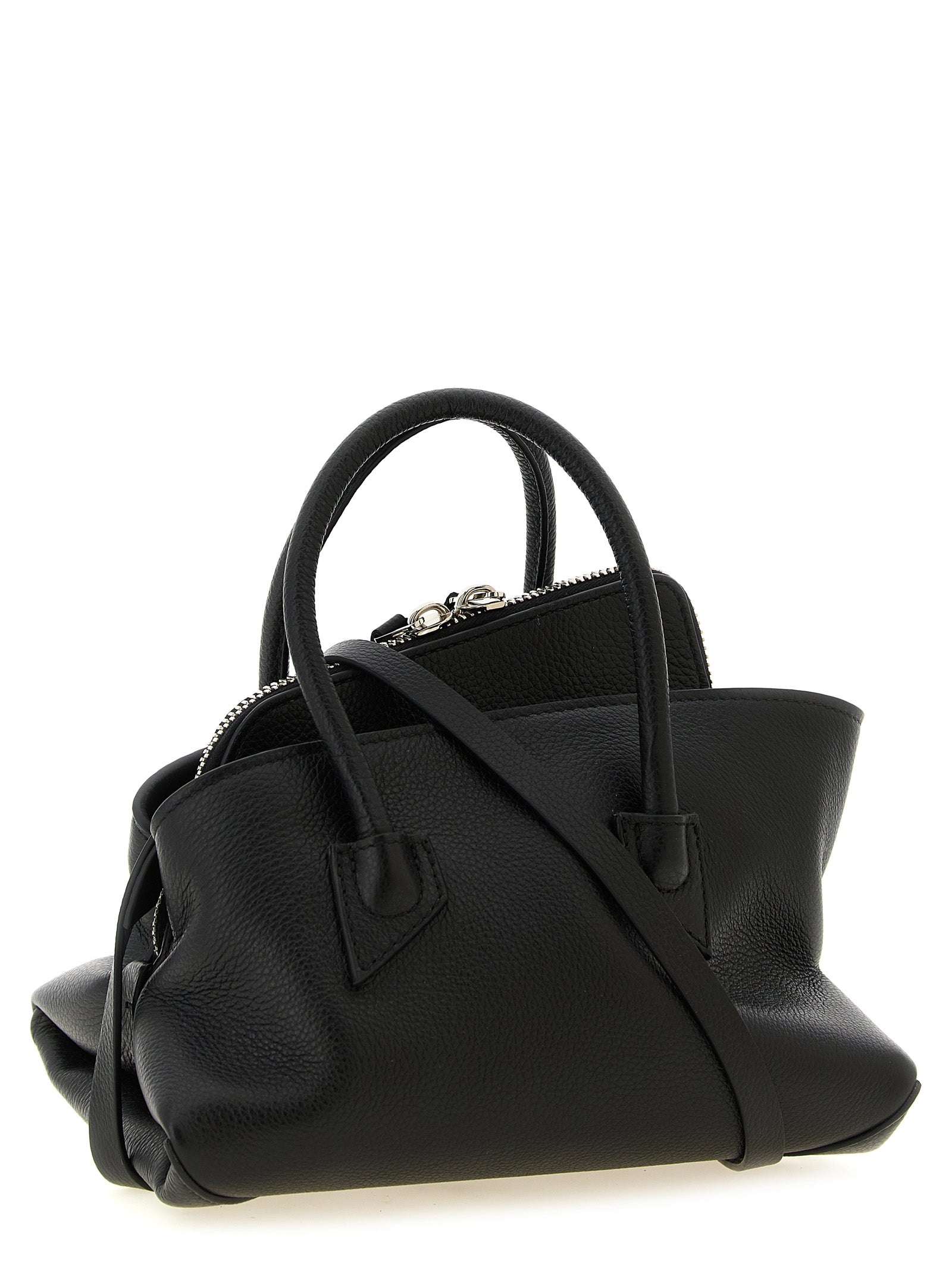 The Attico Black Leather Handbag