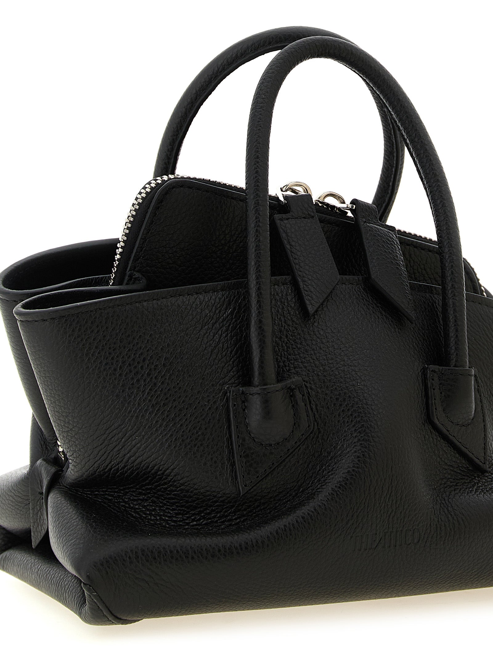 The Attico Black Leather Handbag
