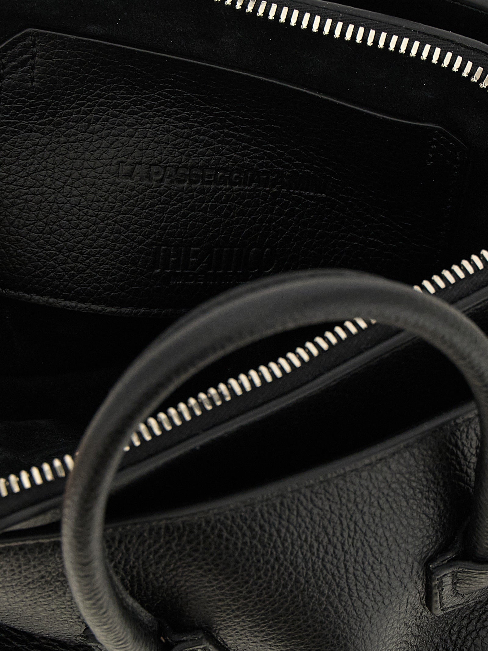 The Attico Black Leather Handbag