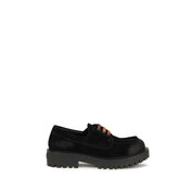 Prada Black Suede Slip-On Loafers
