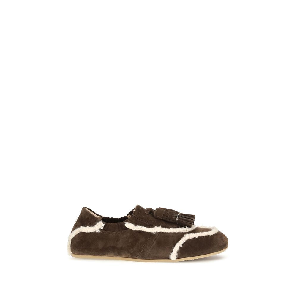 Fratelli Rossetti Brown Suede Slip-On Loafers