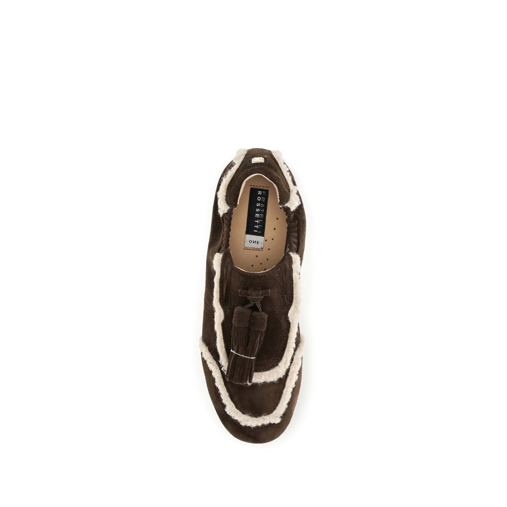 Fratelli Rossetti Brown Suede Slip-On Loafers