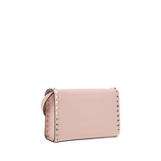 Valentino Garavani Pink Calf Leather Shoulder Bags