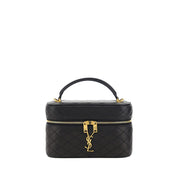 Saint Laurent Black Lambskin Shoulder Bag