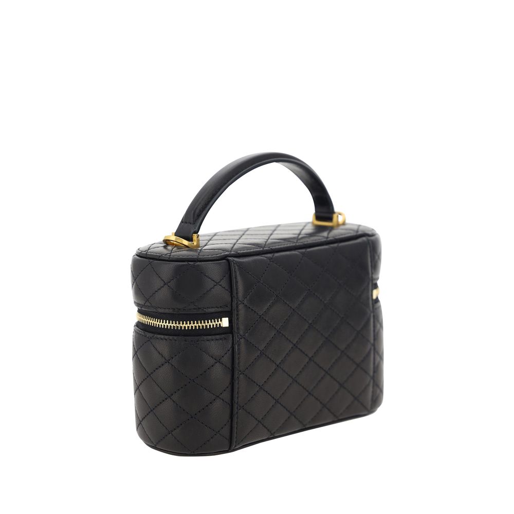 Saint Laurent Black Lambskin Shoulder Bag