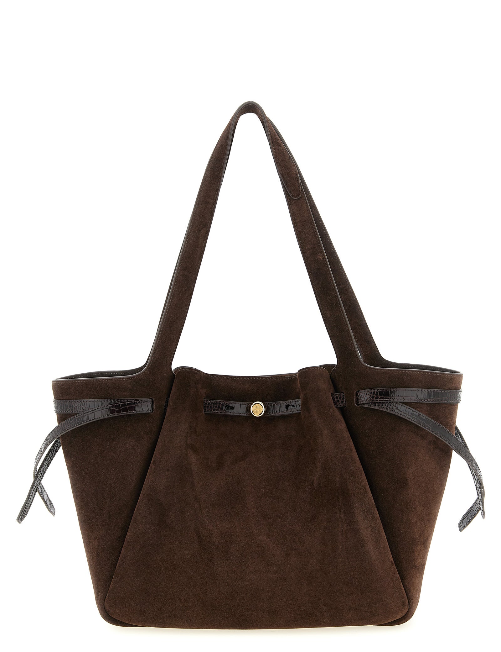 Tory Burch Brown Leather Tote Bag
