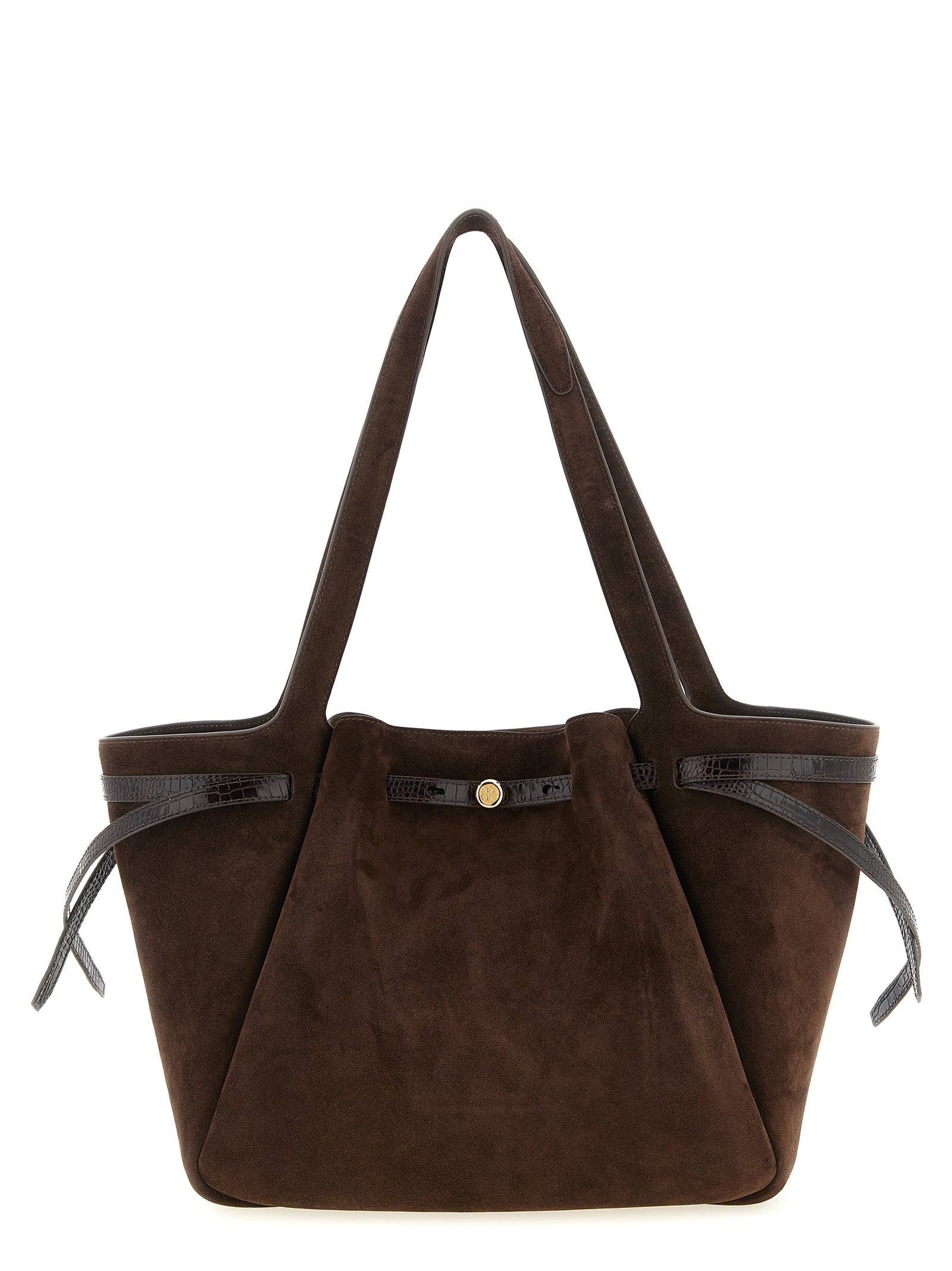 Tory Burch Brown Leather Tote Bag