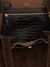 Tory Burch Brown Leather Tote Bag