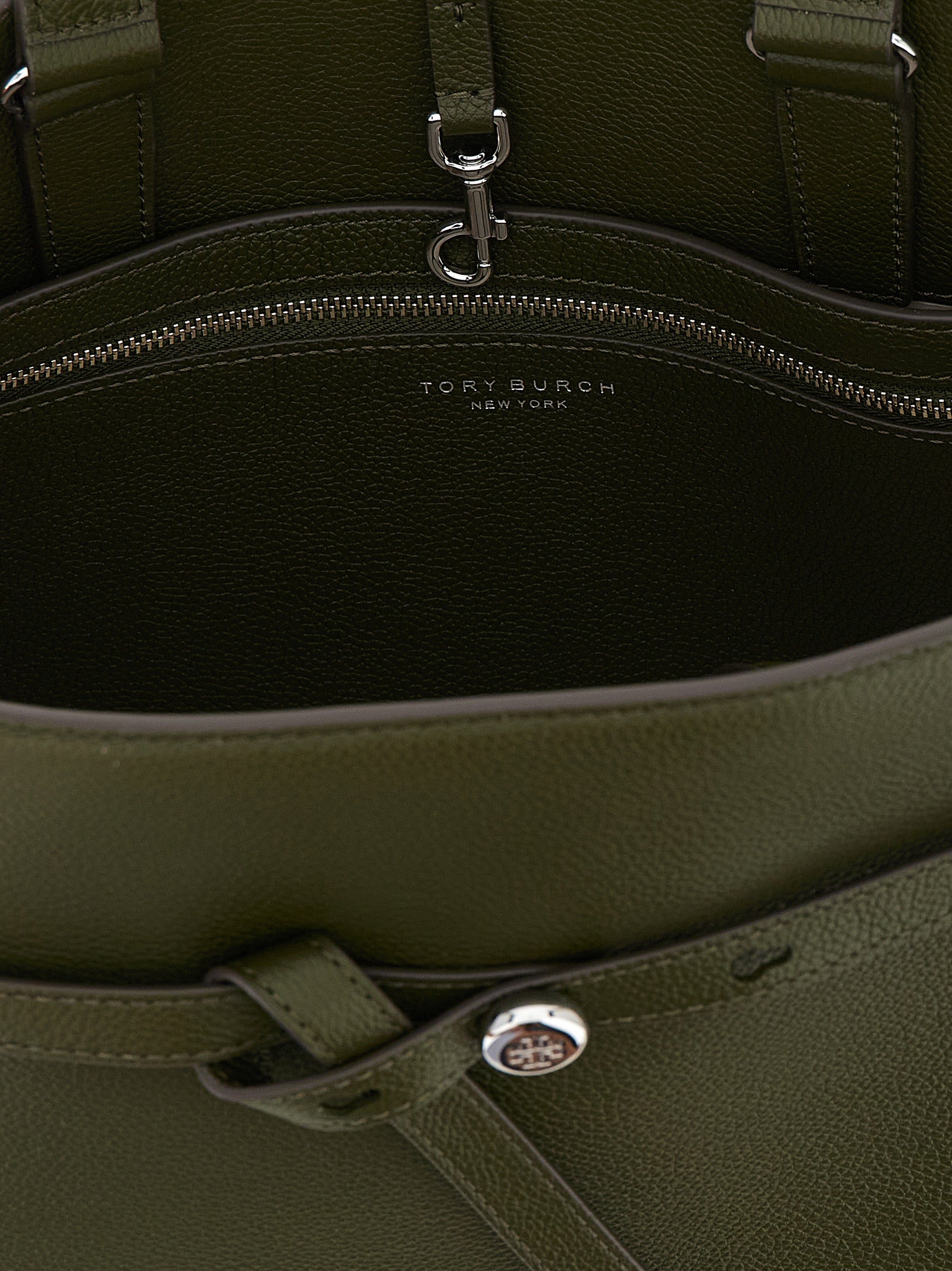 Tory Burch Green Cow Leather Handbag