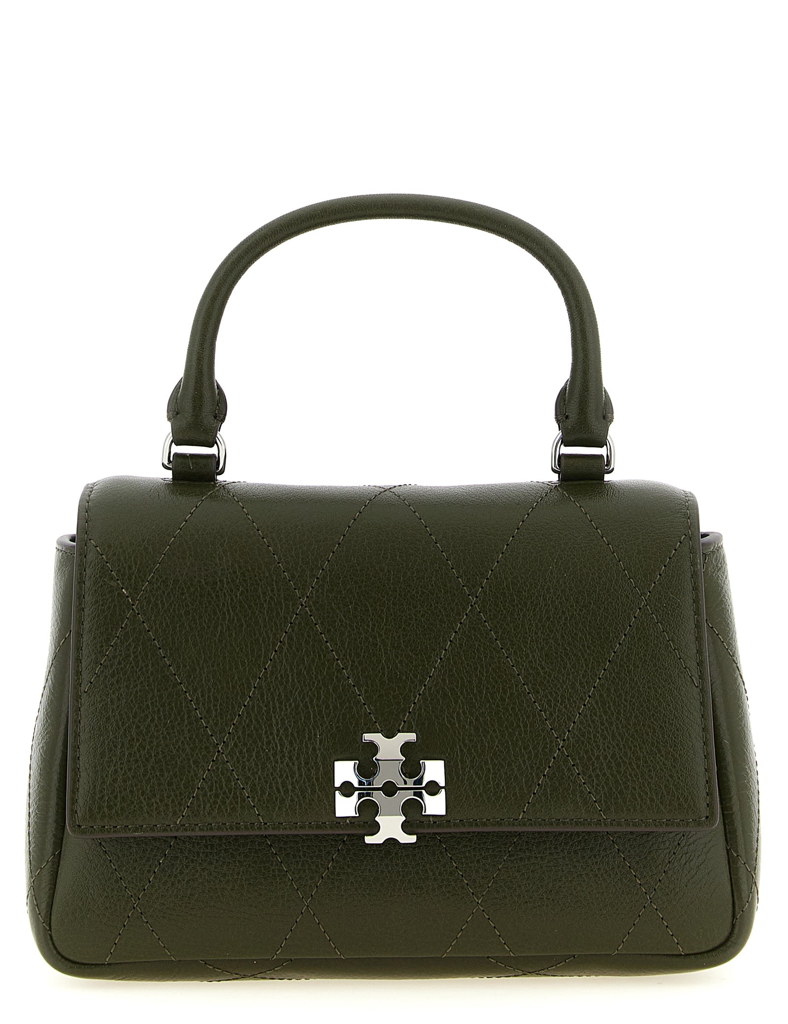 Tory Burch Green Leather Mini Handbag